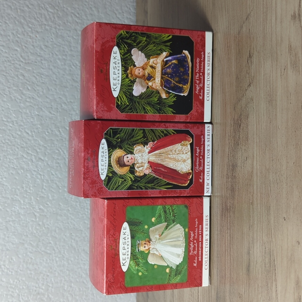 MADAME ALEXANDER HOLIDAY ANGELS SERIES Hallmark Ornaments LOT 3